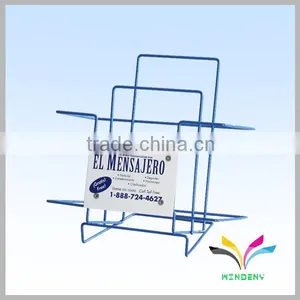 New Design Practical Metal Wire Black Office Magazine Rack thumbnail-1