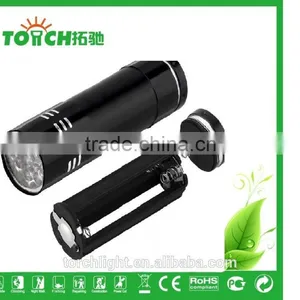 Aluminum Alloy Camping Mini 9 LED Flashlight Waterproof 9 Leds Flash Light Emergency Flashlight for 3*AAA Battery thumbnail-6