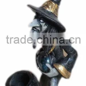 Figurine Shaped Hand Crafted Smoking Pipes - Evil Witch thumbnail-1