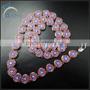 Hip Hop Iced Out Beautiful Heavy Fake Diamond Necklace thumbnail-2