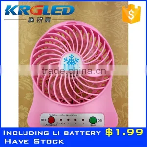 2016 Hot Sale Flexible Rechargeable Mini Fan Cheap Mini Fan thumbnail-6
