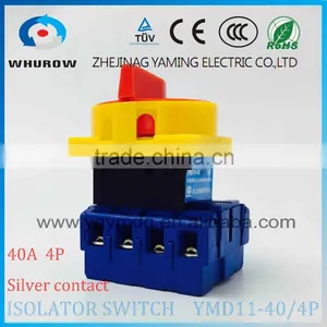 Isolator Switch YMD11-40/4P Load Break Switch Universal Power Cut off Switch 40A 4 Phase Changeover Cam Switch Sliver Contacts thumbnail-3