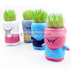 With Grass Hair White Man Growing Grass Doll thumbnail-6