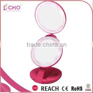3 -way China Small Cosmetic Folded Bag Mirror, Concave Glass Mirror, Colored Mirror Glass, Vinyl Backed Safety Mirror Supplier thumbnail-4