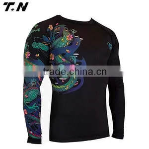 Custom Printed Rash Guard Wholesale Compression Shirts Quality Choice thumbnail-4
