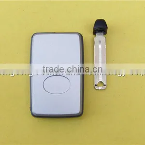 Uncut Emergency Key 2 Buttons Smart Remote Key Blank for Toyota Avalon Color Silver thumbnail-3