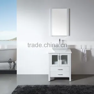 Fashional Modern Floor Standing Solid Wooden Bathroom Furniture for Villa thumbnail-2