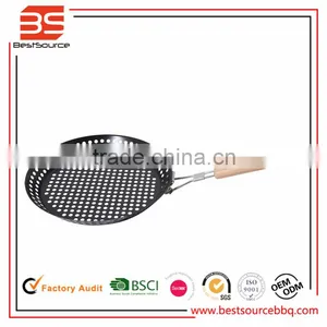 Bottom Price Carbon Steel Non-stick BBQ Grill Roasting Pan With Holes For Gas Barbecue Grill thumbnail-1