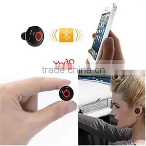 Universal Type Button Style 1-to-2 High-fidelity Stereo Wireless Bluetooth Headset Black thumbnail-1