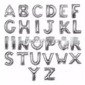 Wholesale Silver Alphabet Balloon Letters Balloons Foil Helium Balloon,wedding Decoration Balloon thumbnail-1