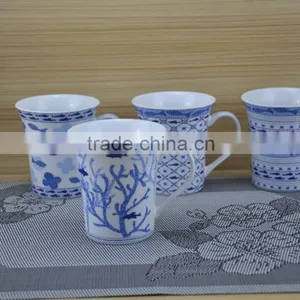 11OZ Knitting Full Decal Printed Coffee Cups, Shiny Surface Porcelain Mug, KL5004-1055 thumbnail-4