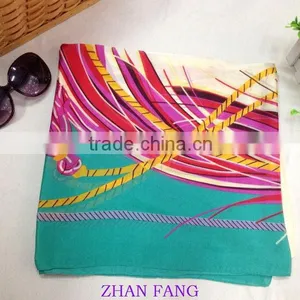 Summer Beach Pareo,Long Scarf for Women,Fashion Chinese Silk Scarf thumbnail-3