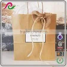Recycled Kraft Paper Wedding Bag With Logo Printed,kraft Paper Gift Bag for Brithday thumbnail-1