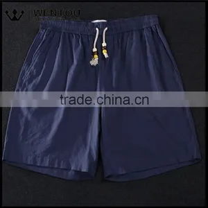 2016 New Summer Fashion High Quality Cool Anti-pilling Men Linen Shorts With Beads thumbnail-4