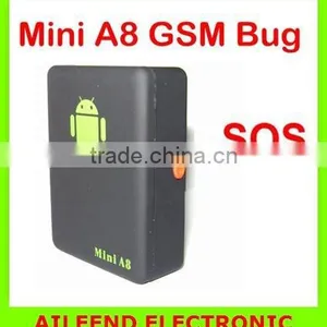Recall GPS Position With SOS Button 850/900/1800/1900MHz Voice Trigger Mini A8 Gsm Bug thumbnail-1