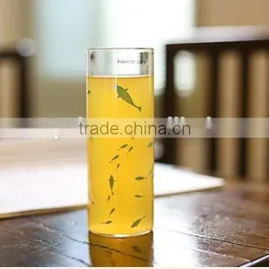 Round Thin Glass Juice Cup Clear Tea Coffee Cup thumbnail-4