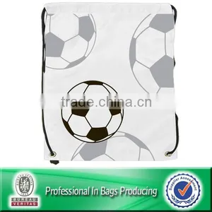 Small 210d Nylon Mesh Draw String Backpack Sport Sack thumbnail-3