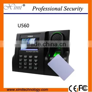 Standard Webserver TCP/IP Communication Tendance Color TFT Screen Optional Rfid/mi-fare Card Fingerprint Time Attendance Clock thumbnail-1