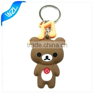 Custom 3D Soft PVC Rubber Keychain thumbnail-1