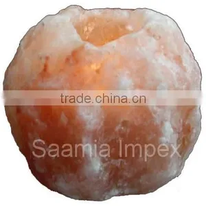 Beautiful Himalayan Salt Natural Candle Holder thumbnail-6