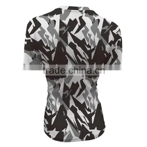 Wholesale Fashion Men Custom Full Sublimation Shirt Printing Tights T-shirts Wear/gym Apparel Womens Sublimation Sport Shirt thumbnail-3