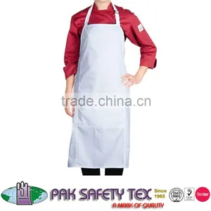 Chefs Uniform Full Bib Aprons/ Butchers Blue Stripe Aprons/Cotton Sleeveless Apron/Cotton Canvas Kitchen Aprons thumbnail-1