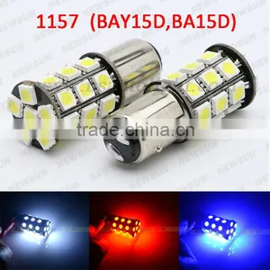 No Error 2 Pcs/lot Wholesale Car Bulb Lamp 1156 382 BA15S P21W Turn Signal Tail Brake 27 LED Light White Canbus thumbnail-1