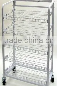 Icegreen Metal Wire Rolling Bakery Merchandiser Display Rack With Mobile Castors thumbnail-1
