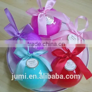 Plastic Round Ball Wedding Favors Candy Box Christmas Gift Box thumbnail-1