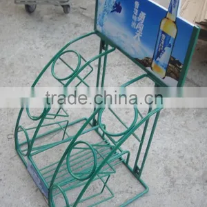 Wire Wine Bottle Display Stand Beer Display Rack HSX-318 thumbnail-2