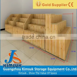 Retail Store Display Racking Supermarket Wood Display Shelf thumbnail-1