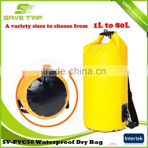 1L to 80L Roll Top Light Weight Custom Logo Waterproof Outdoor Dry Bag With Shoudler Strap thumbnail-4