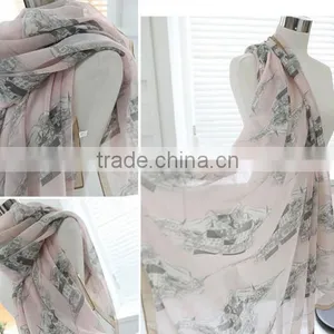 Church Printing Scarf,latest Design Wholesale Cheap Scarf,large Scarf thumbnail-2