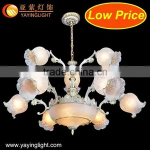American Vintage Chandelier, All-copper Living Room Dining Chandelier, Penthouse Villa Glass Chandelier thumbnail-1