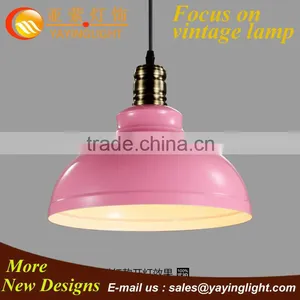 Colorful Modern Painting Iron Drop Light Pink Popular Iron Pink Pendant Lighting, Best Seller Simple Pendant for Girl thumbnail-1