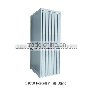 XiaMen Tsianfan Ceramic Tiles Display Metal Racks Stands/ Porcelain Tiles Stone Display Racks Stands in Trade Show CT050 thumbnail-1