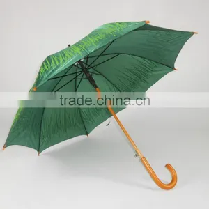 Deluxe Wood Umbrella Pole Wooden Straight Shaft Umbrella thumbnail-3