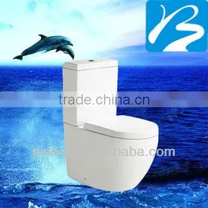 Ceramic S-trap P-trap Two-piece Toilet thumbnail-1
