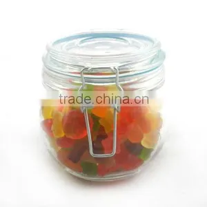 Food Grade Glass Airtight Jars With Clamp Lid thumbnail-2