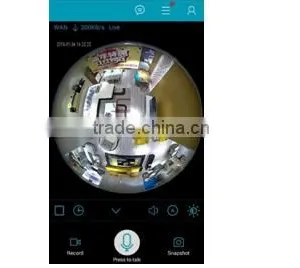 WiFi Fisheye Cloud Smart Fisheye Wifi Bulb Camera thumbnail-5