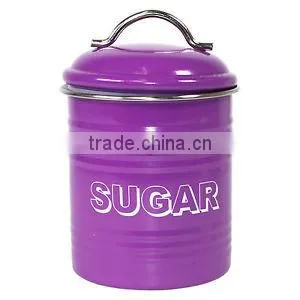 Round Galvanized Small Food Storage Tins thumbnail-1
