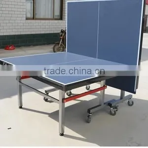 Modern Hot Sell 15/18/25mm Outdoor Aluminium Foldable & Movable Tennis Table thumbnail-3