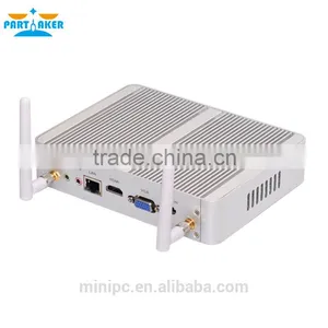 Partaker B4 Cheapest i3 Broadwell Fanlesscomputer Win10 Barebone Computer i3 4005U 4K Mini pc thumbnail-5