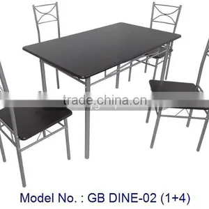 Classic Metal Dining Sets With Simple Elegant Designs For Home Space-Saving Indoor Furniture thumbnail-1