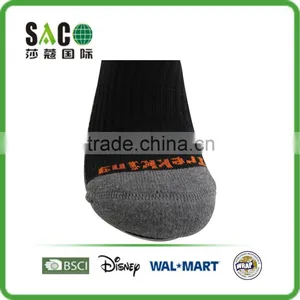 Grey and Black Yarn Doubling Foot and Jacquard Black Body Sports Socks thumbnail-5
