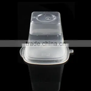 Plastic Sauce Container Square Clear Cup With Lid thumbnail-5