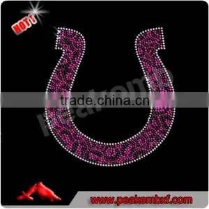 Colorful Horse Shoes Custom Heat Transfer Iron On Rhinestone Wholesale thumbnail-1