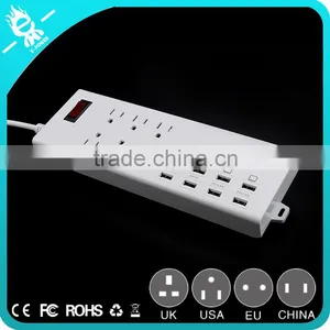 Desktop Multiple USB Charging Station Surge Protected Outlets Power Strip thumbnail-2