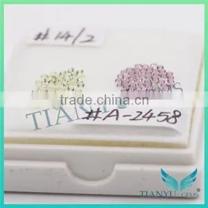 Chinese Gemstones for Jewellery Synthetic Round Brilliant Cut Nano Sital Gems Price thumbnail-1