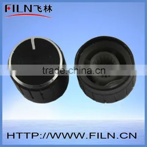 FL12-33 Black Plastic Radio Knob for Electrical thumbnail-1